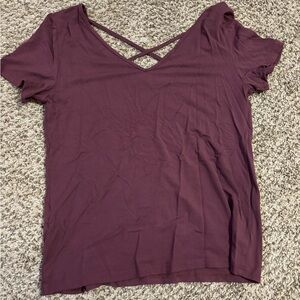 Casual Criss Cross Back T-shirt